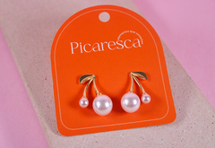 Aretes cereza perladas en internet
