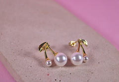 Aretes cereza perladas