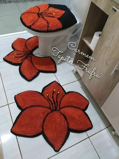 JOGO DE BANHEIRO 3 PEÇAS - HIBISCO - comprar online