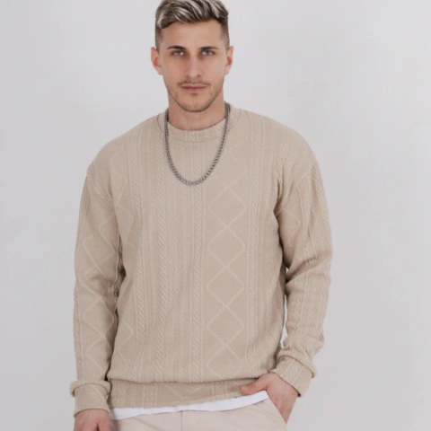Buzo Tom Ford oversize símil tejido