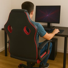 Silla Gamer Cuero Sintético GAM120 Basculante en internet