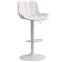 Banqueta Ecocuero Respaldo Continuo BAN009 (Blanco) - comprar online