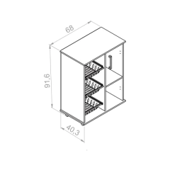 Mueble Alacena Tipo Frutero (blanco) - Koa