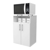 Mueble despensero bajo uso múltiple (blanco)
