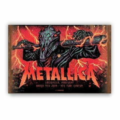 chapa Metallica rock - comprar online