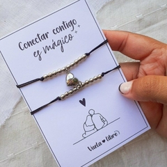 Pulsera para compartir con imán corazón - comprar online
