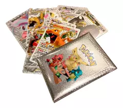 Sobre de cartas Pokemon dorada, plateada, multicolor x unidad - Imaginero