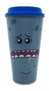 Vaso con tapa, de plástico, no térmico Mr Meeseks (Rick and Morty) - comprar online