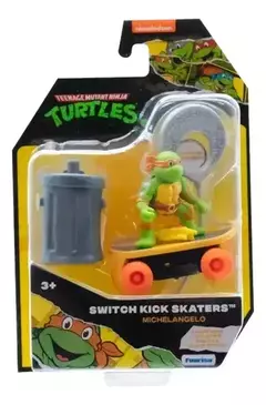 Figura Tortugas Ninjas Switch Kick Skaters Michelangelo - comprar online