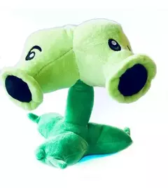 Peluche planta lanzaguisante 2 cabezas plantas vs zombies - comprar online