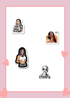 Stickers Cardi B
