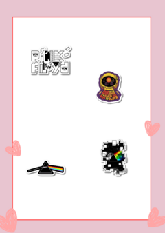 Imagen de Stickers Pink Floyd