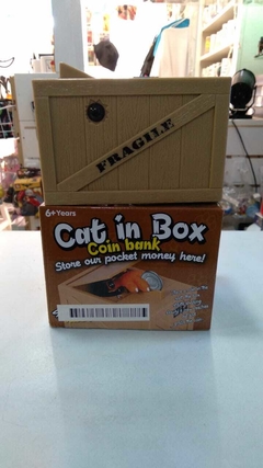 Alcancía cat in the box - comprar online