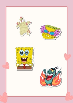 Imagen de Stickers Bob Esponja