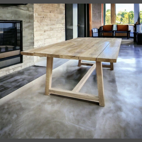 Mesa de comedor en petiribi maciza a medida