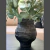 Jarrón terracota negro - tienda online
