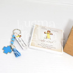 LLAVERO CON CRUZ Esmaltada X 10 UNIDADES en internet