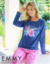Pijama Emmy Art. 6318 Dama algodón estampado "flores" T. S al XL - Invierno 2025