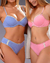 Conjunto Coramina Art. 820 Tasa soft Base y Culotteless microfibra con puntilla T. 85 - Casa Mario