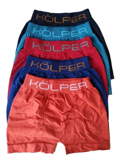 Boxer Kolper Art. 3600 Niño algodón liso sin costura T. 4 al 16