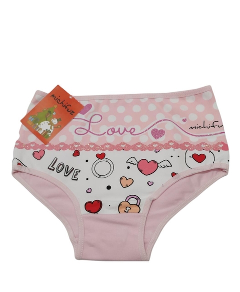Bombacha Michifuz Art. 5250 Juvenil algodón y lycra estampada T. 14 al 18