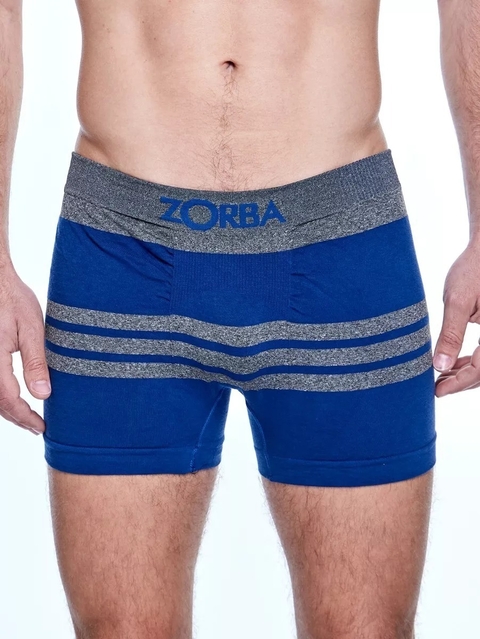 Boxer Zorba Art. 140 Algodón rayado sin costura T S