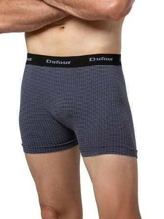 Boxer Dufour Art. 12051 Algodón y Lycra Rayado Sin Costura T. S al XL