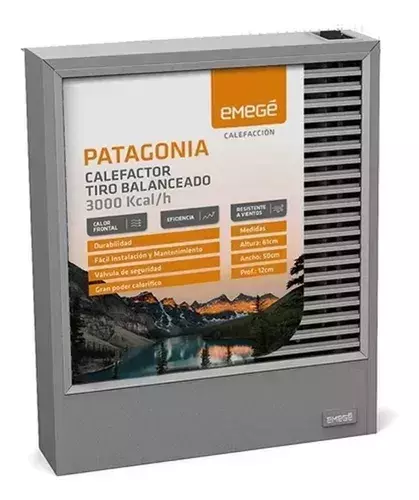 CALEFACTOR EMEGE PATAGONIA - 3000 KCAL - TBU TB