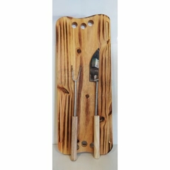 TABLA LECHONERA+TENEDOR+CUCHILLO