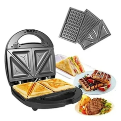 SANDWICHERA / GRILL / WAFFLERA - 3 EN 1 - DINAX