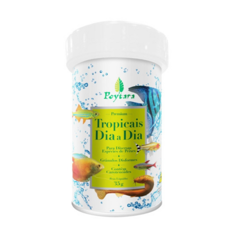 Ração Poytara Tropicais Dia a Dia - Granulada 95g