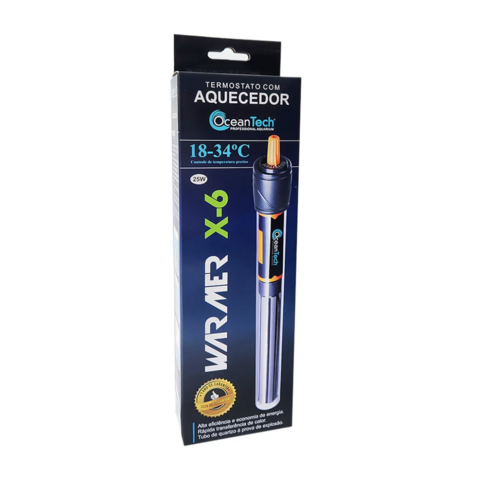 Aquecedor Com Termostato Ocean Tech X-6 25W - 110V