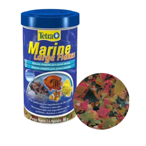 Ração Tetra Marine Flakes 80g