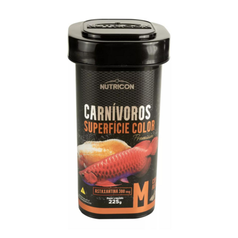 Ração Nutricon Carnívoros Superfície Color M 225g