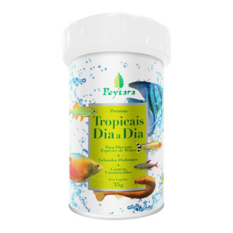 Ração Poytara Tropicais Dia a Dia - Granulada 35g