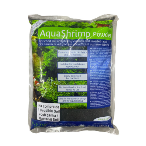 Substrato Prodibio Aquashrimp Power C/ Bacter kit Soil - 3L