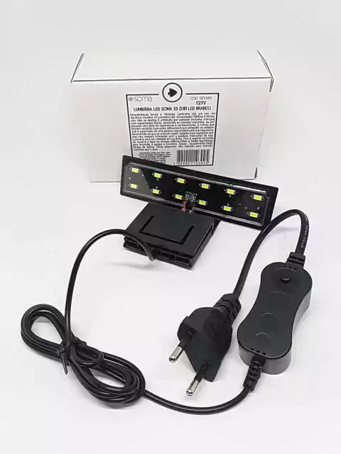Luminaria Led Soma X3 5w Led Branco/Azul - 127v
