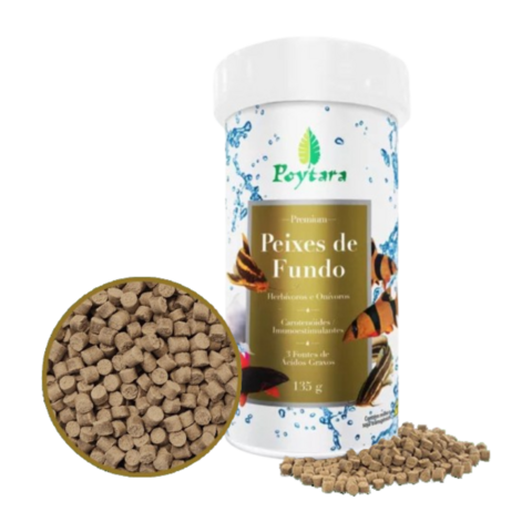 Ração Poytara Peixes de Fundo 135g
