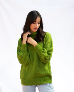 Sweater Hestia oliva - AMBAS