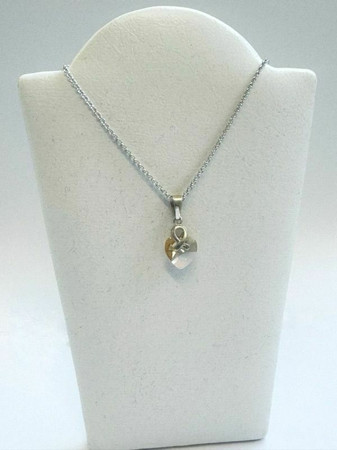 DIJE PLATA CON ZIRCONIA AMBAR