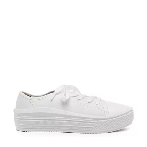 Gaby blancas zapatillas de lona lady stork