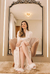 Robe noiva cetim longo Renda barra e manga off white - loja online