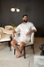 Shorts e Camisa Manga Curta cetim off com vies off - comprar online