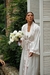 Robe noiva cetim longo clássico off white com vies rose na internet