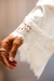 Robe noiva cetim longo Renda manga off white - loja online