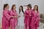 Robe Madrinhas Curto pink com vies pink