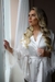 Robe noiva cetim longo Plumas off white na internet