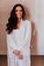Robe noiva cetim longo clássico off white com vies off - comprar online