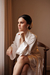 Robe noiva cetim longo clássico off white com vies off na internet