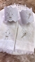 Kit Toalha de Lavabo Bordado Flor de Lis - comprar online